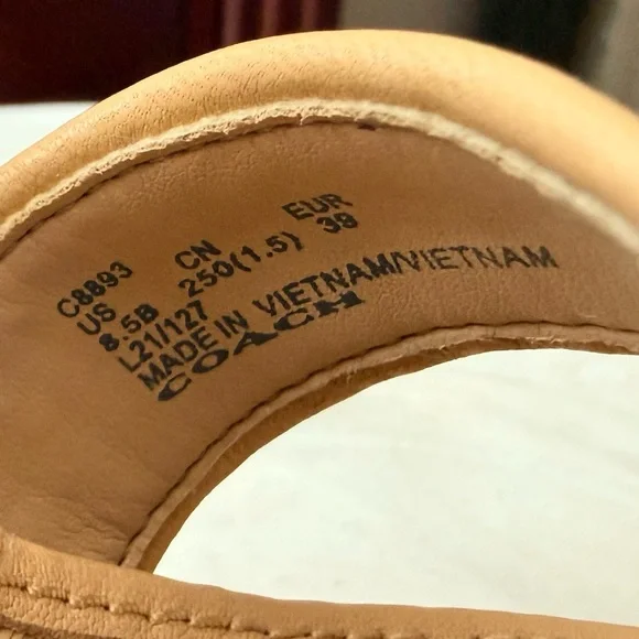 NWOT Coach Talina Espadrille Woven Heels - Picture 7 of 7